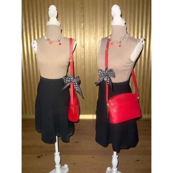 VTG Coach Madison Regis Bag 4405 Cherry Caviar Leather Crossbody 90s Italy + Tag - Picture 2 of 11